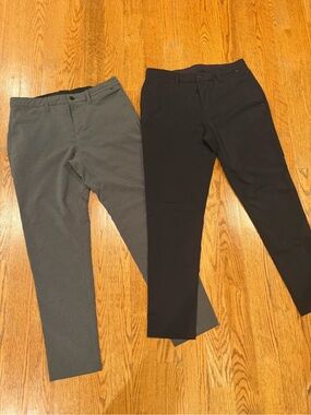 Zella Men's Black and Gray Dress Pants